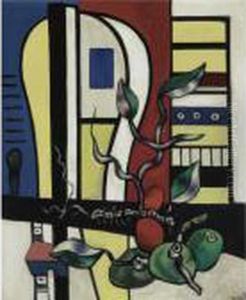 Composition Aux Trois Fruits by Fernand Leger
