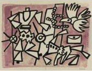 Etude Pour La Ville - La Vitrine by Fernand Leger