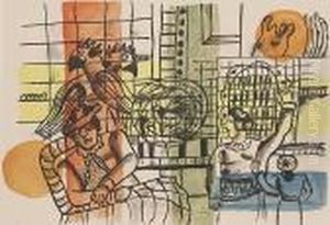 Femme Au Perroquets by Fernand Leger