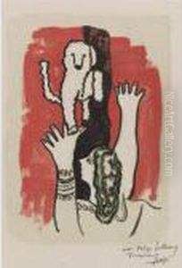 Cirque: One Plate (saphire 62) by Fernand Leger