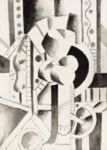 Composition Aux Elements Mecaniques. by Fernand Leger