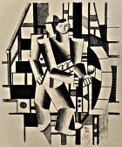 Composition Aux Deux Personnages by Fernand Leger