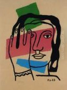 Tete De Femme, 1953. by Fernand Leger