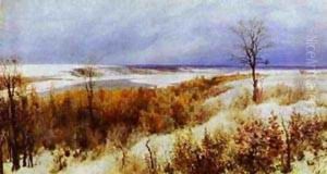 First Snow Study 1891 by Vasily Polenov