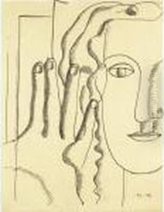 Tete De Femme by Fernand Leger