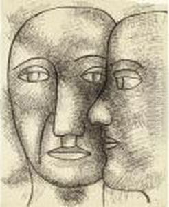 Deux Tetes by Fernand Leger