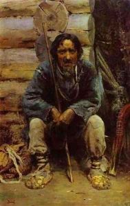 Portrait Of The Narrator Of The Folk Tales Nikita Bogdanov 1876