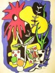 Fernand, Composition Au Jeu De Carte by Fernand Leger