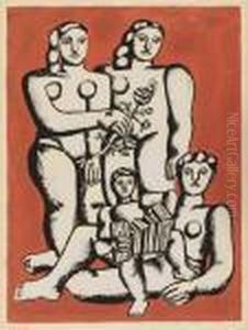 Accordianist's Family by Fernand Leger