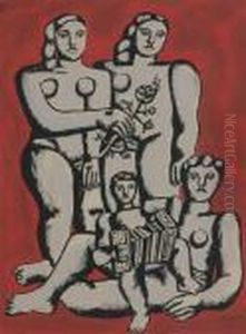 The Accordionist's Family by Fernand Leger