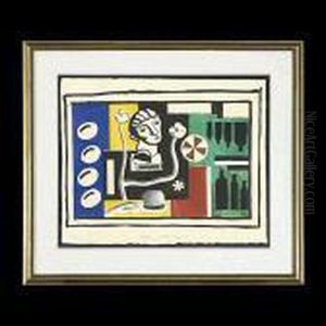 Leger.french - 1955. Still Life
With The Bust. Silkscreen With Handcoloring. Sheet: 16 X 20 Inches.
Bears Initials L/r: F. L. Titledl/c: Stillife With The Bust. Numbered
L/l: H. C by Fernand Leger