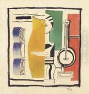 Nature Morte Au Vase Jaune by Fernand Leger