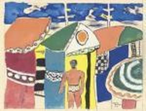 Le Baigneur A Deauville by Fernand Leger