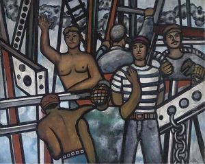The Scaffolders by Fernand Leger
