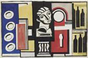 Nature Morte Au Buste by Fernand Leger