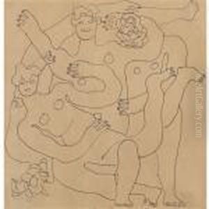 Etude Pour Les Plongeurs by Fernand Leger