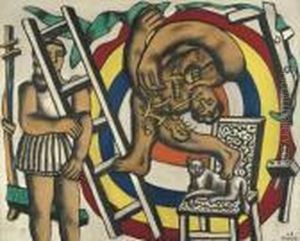 L'acrobate Dans Le Cirque by Fernand Leger