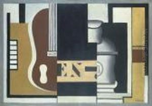 Nature Morte A La Guitare by Fernand Leger