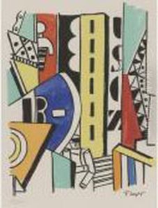 La Ville Ii (maeght 1414) by Fernand Leger
