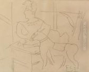 Buste Et Cheval by Fernand Leger