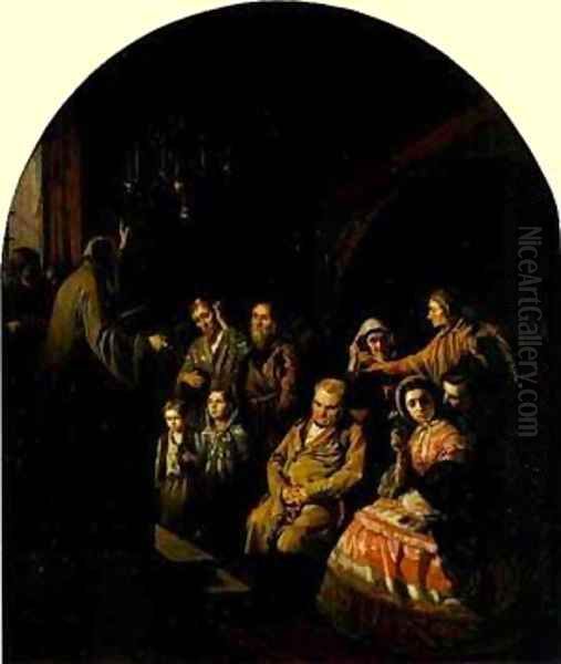 Sermon In A Village 1861 - view 1