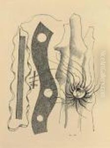 Composition Au Tronc D'arbre by Fernand Leger