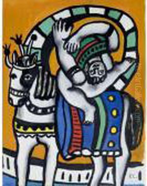 L'acrobate Et Le Cheval - view 1