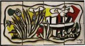 Oiseau Dans Le Paysage by Fernand Leger