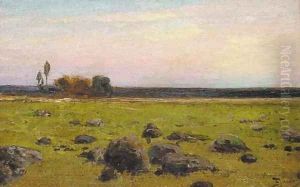 Red Skies over the Fields by Vasily Polenov