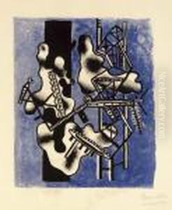 Paysage 48 (saphire 23) by Fernand Leger
