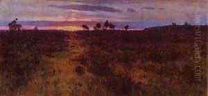 Sunset 1890s by Vasily Polenov