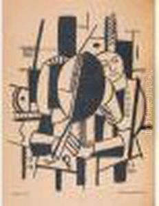 La Femme Au Miroir, 1920 by Fernand Leger
