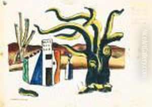 Decor Pour Le Ballet Russe De Serge Lifar, 'david Triomphant' by Fernand Leger