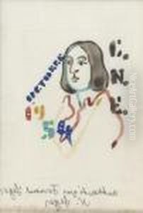 Portrait Of George Sand by Fernand Leger