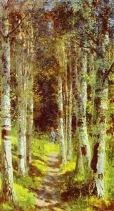 The Birchwood Alley In Abramtzevo 1880 by Vasily Polenov