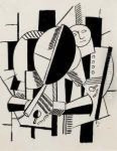 Femme Au Miroir - 1920 by Fernand Leger