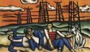 L'equipe Au Repos by Fernand Leger