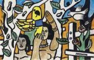 Les Femmes Au Perroquet by Fernand Leger