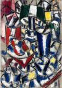 Nature Morte A La Lampe by Fernand Leger