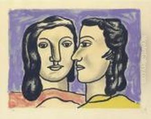 Les Deux Visages (saphire 116) by Fernand Leger