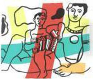 L'enfant A L'accordeon (saphire 127) by Fernand Leger