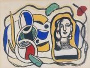 Tete De Femme by Fernand Leger