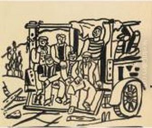 Les Ouvriers by Fernand Leger
