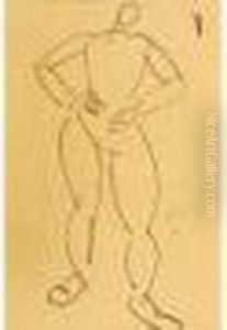 Etude De Personnage Nu, Debout by Fernand Leger