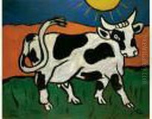 La Vache, Circa 1950 by Fernand Leger