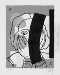 Portrait De Femme by Fernand Leger