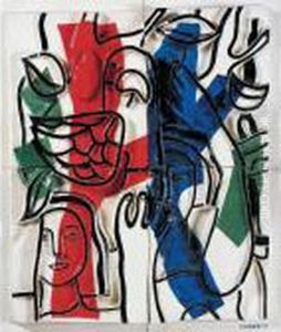Femmes Aux Perroquets by Fernand Leger