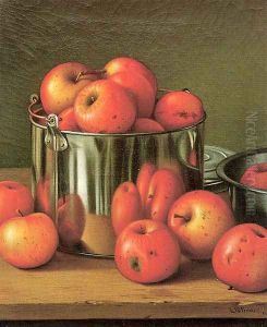 Apples in a Tin Pail 1892 by Levi Wells Prentice