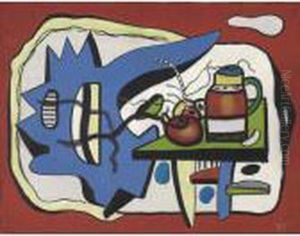 Composition Avec Vase (nature Morte Avec Vase) by Fernand Leger