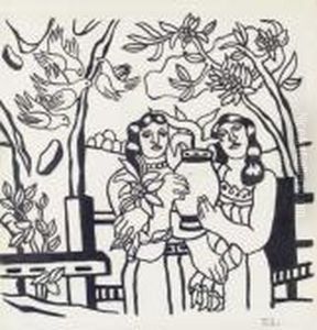 Les Femmes Au Vase by Fernand Leger